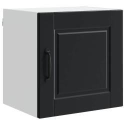 Armoire de cuisine moderne avec &eacute;tag&egrave;res int&eacute;gr&eacute;es 40 x 31 x 40 cm en bois d'ing&eacute;nierie noir 02_005