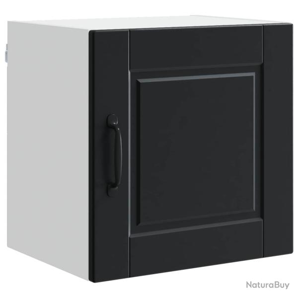 Armoire de cuisine moderne avec �tag�res int�gr�es 40 x 31 x 40 cm en bois d'ing�nierie noir 02_005