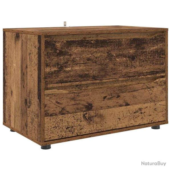 Armoire de rangement en bois ancien 80 x 48 x 57 cm avec tiroirs pratiques design minimaliste 02_00
