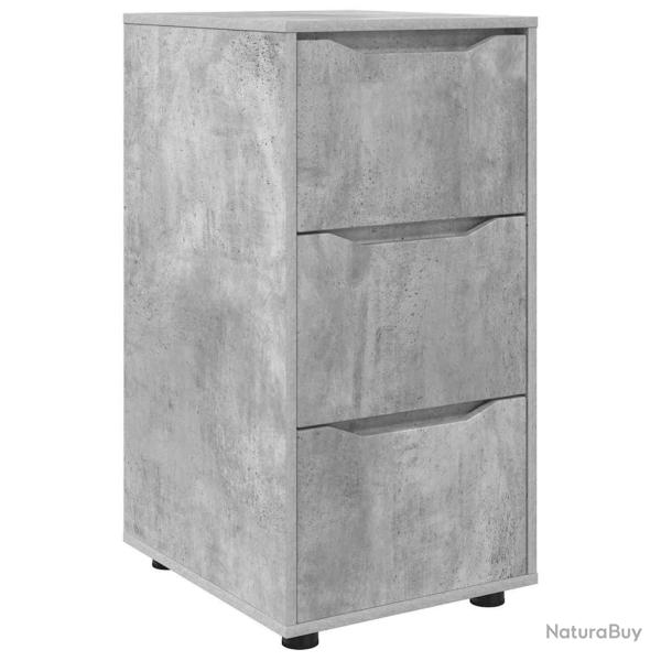 Armoire de rangement rectangulaire avec tiroirs pratique style minimaliste 40 x 48 x 81 cm en bois