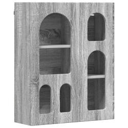 Armoire suspendue moderne avec 6 &eacute;tag&egrave;res 59 x 20 x 71 cm grande capacit&eacute; rangement salle de bain e