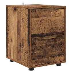 Armoire de rangement rectangulaire fonctionnelle 40 x 48 x 57 cm style minimaliste en bois d'ing&eacute;ni