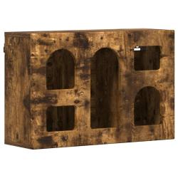 Armoire suspendue moderne rectangulaire 60 x 20 x 40 cm grand espace de rangement en bois d'ing&eacute;nie