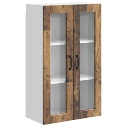 Armoire de cuisine moderne murale rangement efficace 60 x 31 x 100 cm en bois d'ing&eacute;nierie bois anc