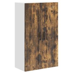 Armoire de cuisine murale moderne rangement pratique 60 x 31 x 100 cm en bois d'ing&eacute;nierie ch&ecirc;ne fu