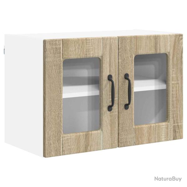 Armoire de cuisine murale moderne avec �tag�res 60 x 31 x 40 cm en bois d'ing�nierie ch�ne sonoma 0