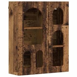 Armoire suspendue moderne avec 6 &eacute;tag&egrave;res pour salle de bain cuisine 59 x 20 x 71,5 cm en bois d'in