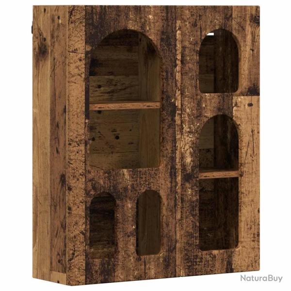 Armoire suspendue moderne avec 6 �tag�res pour salle de bain cuisine 59 x 20 x 71,5 cm en bois d'in