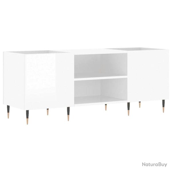 Armoire � disques pratique espace de rangement 121 x 38 x 48 cm style industriel en bois d'ing�nier