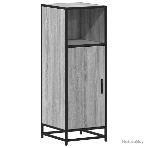 Armoire de salle de bain industrielle 35 x 37,5 x 100 cm grand rangement durable en bois gris 02_00