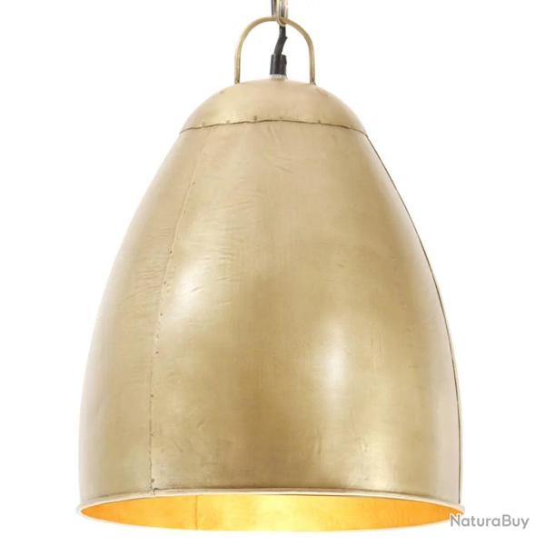 Lampe suspendue industrielle 142 x 32 cm pour ambiance cosy style rural en fer laiton 02_0046682