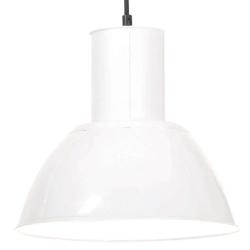 Lampe suspendue industrielle style rustique 132 x 28,5 x 28,5 cm ambiance cosy en fer blanc 02_0046