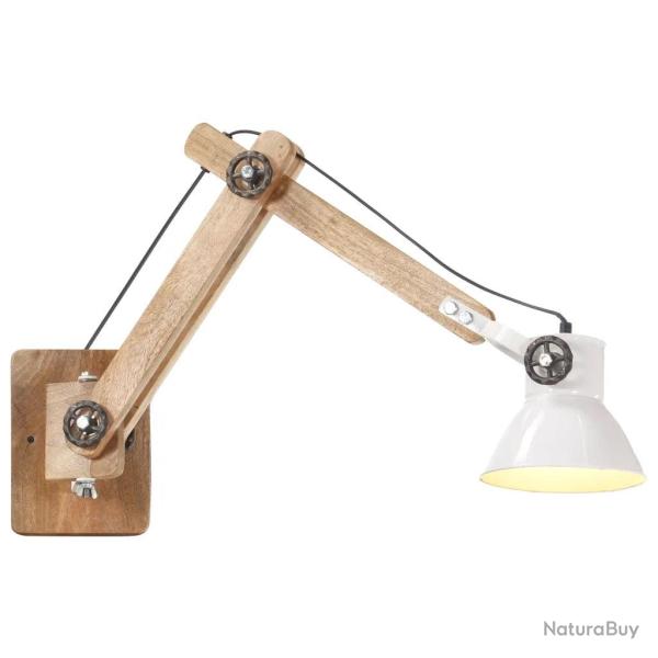 Lampe murale style industriel vintage r�glable 45-80 x 15 x 53 cm en fer blanc 02_0046695