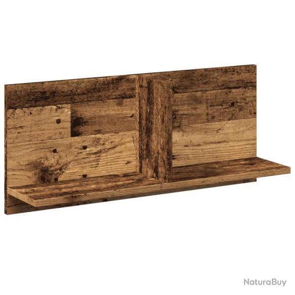 Armoire murale flottante 70 x 16 x 30 cm grand espace de rangement style vintage en bois d'ing�nier