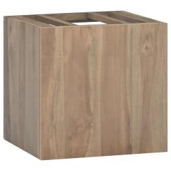 Armoire murale salle de bain bois teck massif 46 x 25,5 x 40 cm design &eacute;l&eacute;gant espace de rangement