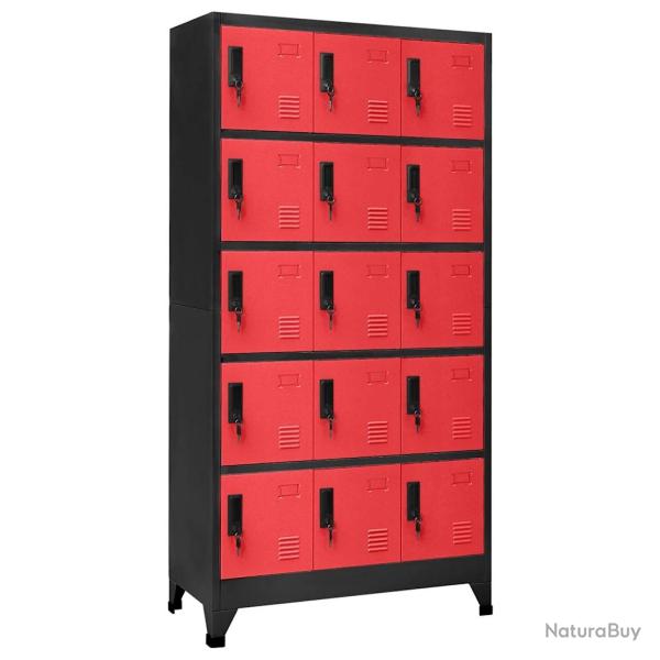 Armoire � casiers moderne rangement 90 x 40 x 180 cm design d�coratif avec portes verrouillables en