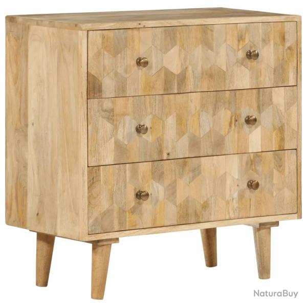 Armoire � tiroirs r�tro style vintage rangement 70 x 35 x 70 cm en bois de manguier marron 02_00472