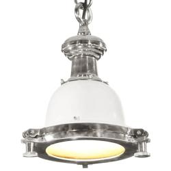 Lampe suspendue design industriel r&eacute;glable hauteur 24 x 24 x 137 cm en aluminium argent&eacute; 02_0047209
