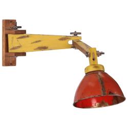 Lampe murale style industriel moderne 80 x 20 x 6,5 cm ambiance cosy en bois de manguier masssif mu