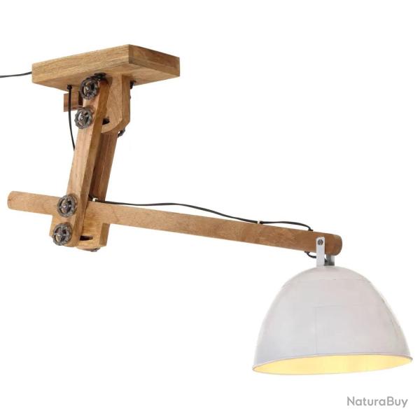 Plafonnier industriel style moderne ajustable 105 x 30 x 65-108 cm en fer blanc 02_0047537