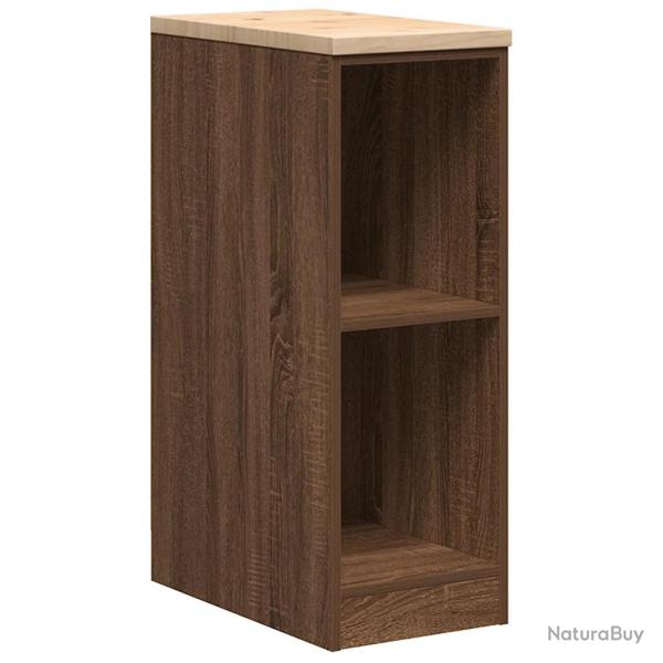 Armoire de rangement polyvalente garage 30 x 51 x 85 cm en bois pin marron 02_0051341