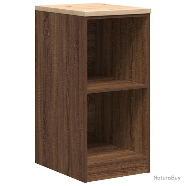 Armoire de rangement de garage 40 x 51 x 85 cm avec 2 �tag�res robuste style contemporain en bois p