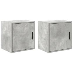 Lot de 2 armoires murales de garage rangement espace organis&eacute; 40 x 30 x 41 cm en bois d'ing&eacute;nierie