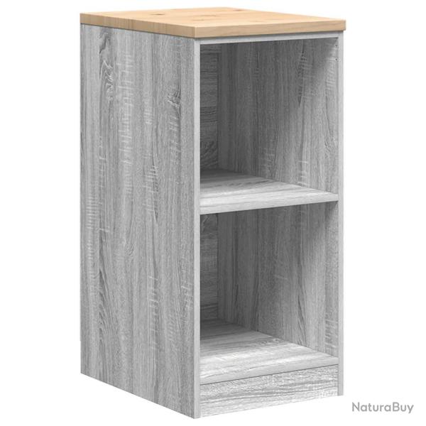 Armoire de rangement de garage sonoma 40 x 51 x 85 cm avec 2 �tag�res robuste design en bois pin 02
