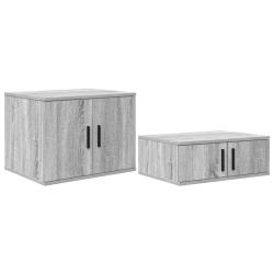 Armoire de rangement moderne 118 x 41 x 40 cm flexible et durable design minimaliste en bois d'ing&eacute;