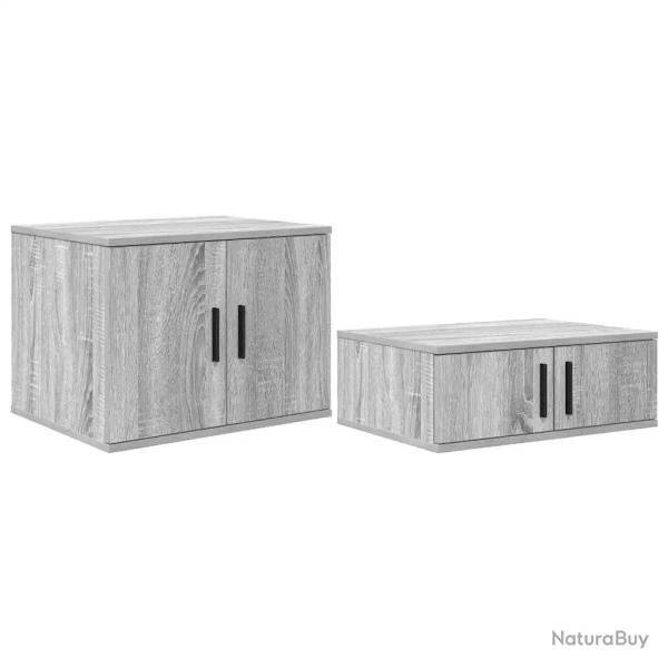 Armoire de rangement moderne 118 x 41 x 40 cm flexible et durable design minimaliste en bois d'ing�