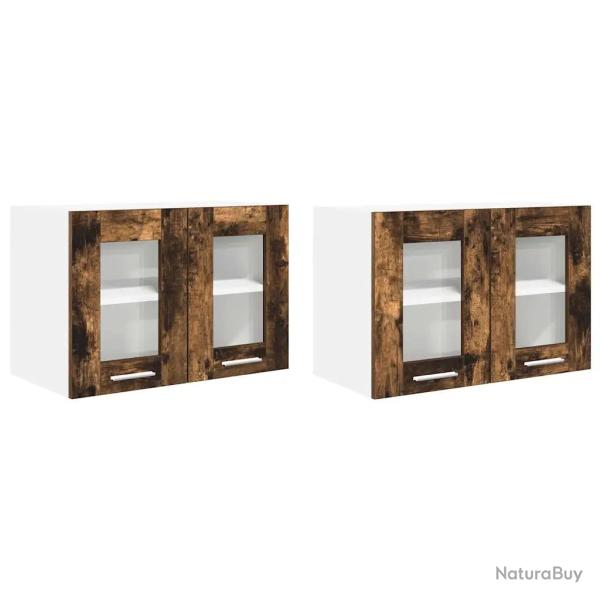 Armoire suspendue moderne 60 x 31 x 40 cm grand espace de rangement design contemporain en bois d'i