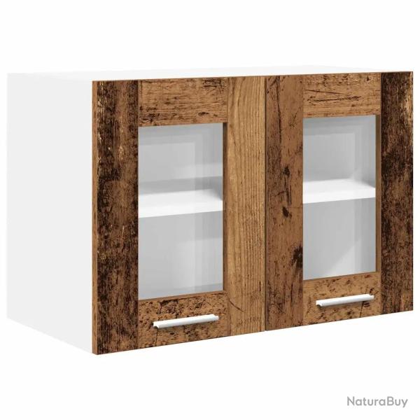 Armoire suspendue moderne rangement spacieux 60 x 31 x 40 cm en bois d'ing�nierie bois ancien 02_00