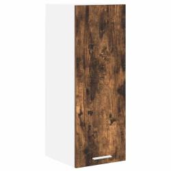 Armoire suspendue moderne rangement efficace 30 x 31 x 80 cm en bois d'ing&eacute;nierie blanc 02_0053289