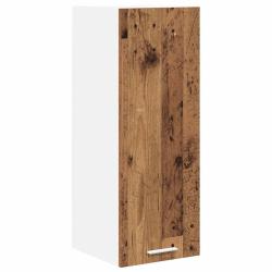 Armoire suspendue moderne &agrave; grand espace de rangement 30 x 31 x 80 cm en bois d'ing&eacute;nierie blanc 02