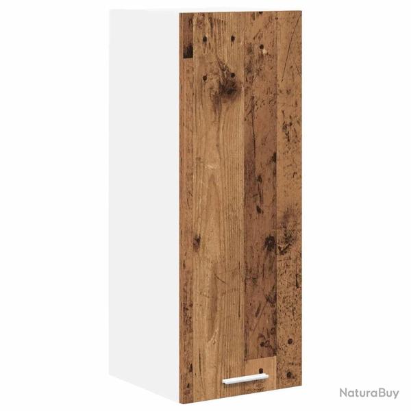 Armoire suspendue moderne � grand espace de rangement 30 x 31 x 80 cm en bois d'ing�nierie blanc 02