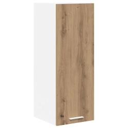 Armoire suspendue moderne grand espace de rangement 30 x 31 x 80 cm en bois d'ing&eacute;nierie blanc 02_0