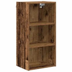 Armoire suspendue moderne bois ancien 40 x 29,5 x 80 cm grand espace de stockage design &eacute;pur&eacute; en bo