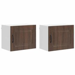 Lot de 2 armoires murales de cuisine modernes avec grand espace de rangement 50 x 31 x 40 cm en boi