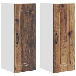 Lot de 2 armoires murales de cuisine rectangulaires avec grand espace de rangement moderne 30 x 31