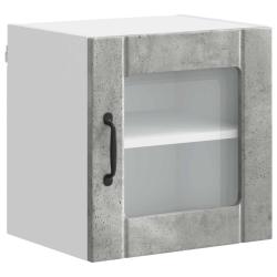 Armoire de cuisine moderne design &eacute;pur&eacute; rangement pratique 40 x 31 x 40 cm en bois d'ing&eacute;nierie gri