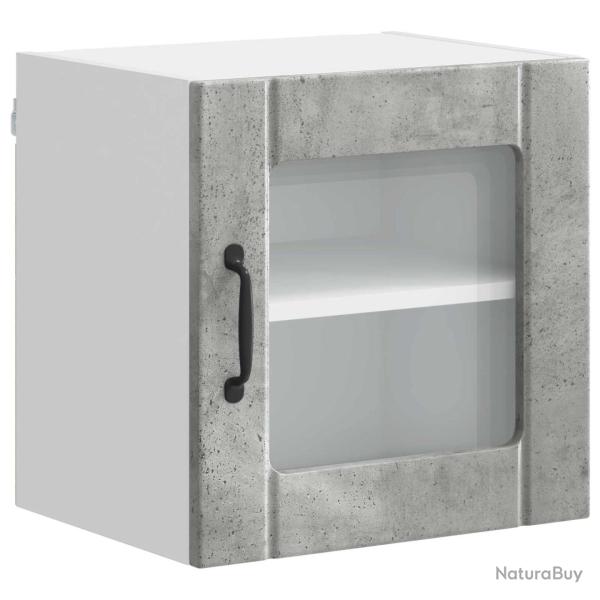 Armoire de cuisine moderne design �pur� rangement pratique 40 x 31 x 40 cm en bois d'ing�nierie gri