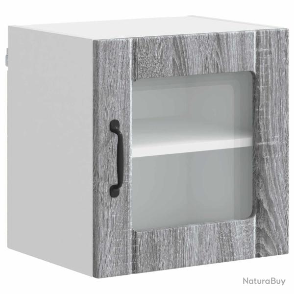 Armoire de cuisine rectangulaire moderne rangement pratique 40 x 31 x 40 cm en bois d'ing�nierie gr