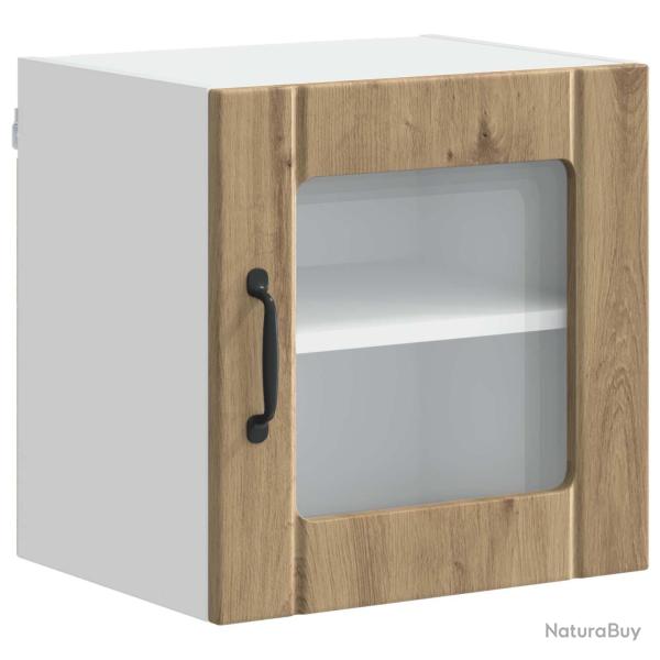 Armoire de cuisine moderne rangement pratique 40 x 31 x 40 cm en bois d'ing�nierie ch�ne artisanal