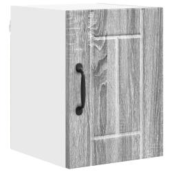Armoire murale de cuisine 30 x 31 x 40 cm rangement pratique style moderne en bois d'ing&eacute;nierie gri