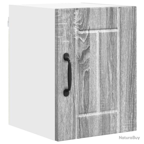 Armoire murale de cuisine 30 x 31 x 40 cm rangement pratique style moderne en bois d'ing�nierie gri