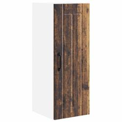 Armoire de cuisine moderne rectangulaire avec rangements pratiques 30 x 31 x 80 cm en bois d'ing&eacute;ni