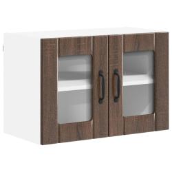 Armoire de cuisine moderne rangement pratique 60 x 31 x 40 cm en bois d'ing&eacute;nierie ch&ecirc;ne brun 02_00