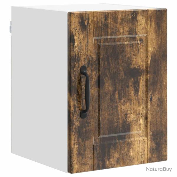Armoire de cuisine moderne murale 30 x 31 x 40 cm rangement pratique en bois d'ing�nierie ch�ne fum