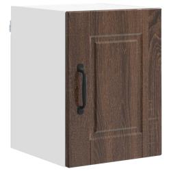 Armoire de cuisine moderne murale rangement pratique 30 x 31 x 40 cm en bois d'ing&eacute;nierie ch&ecirc;ne bru