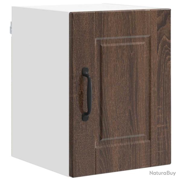 Armoire de cuisine moderne murale rangement pratique 30 x 31 x 40 cm en bois d'ing�nierie ch�ne bru